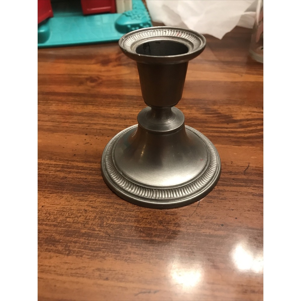 Vintage‎ Peltro Pewter Italy Single Candle Stick